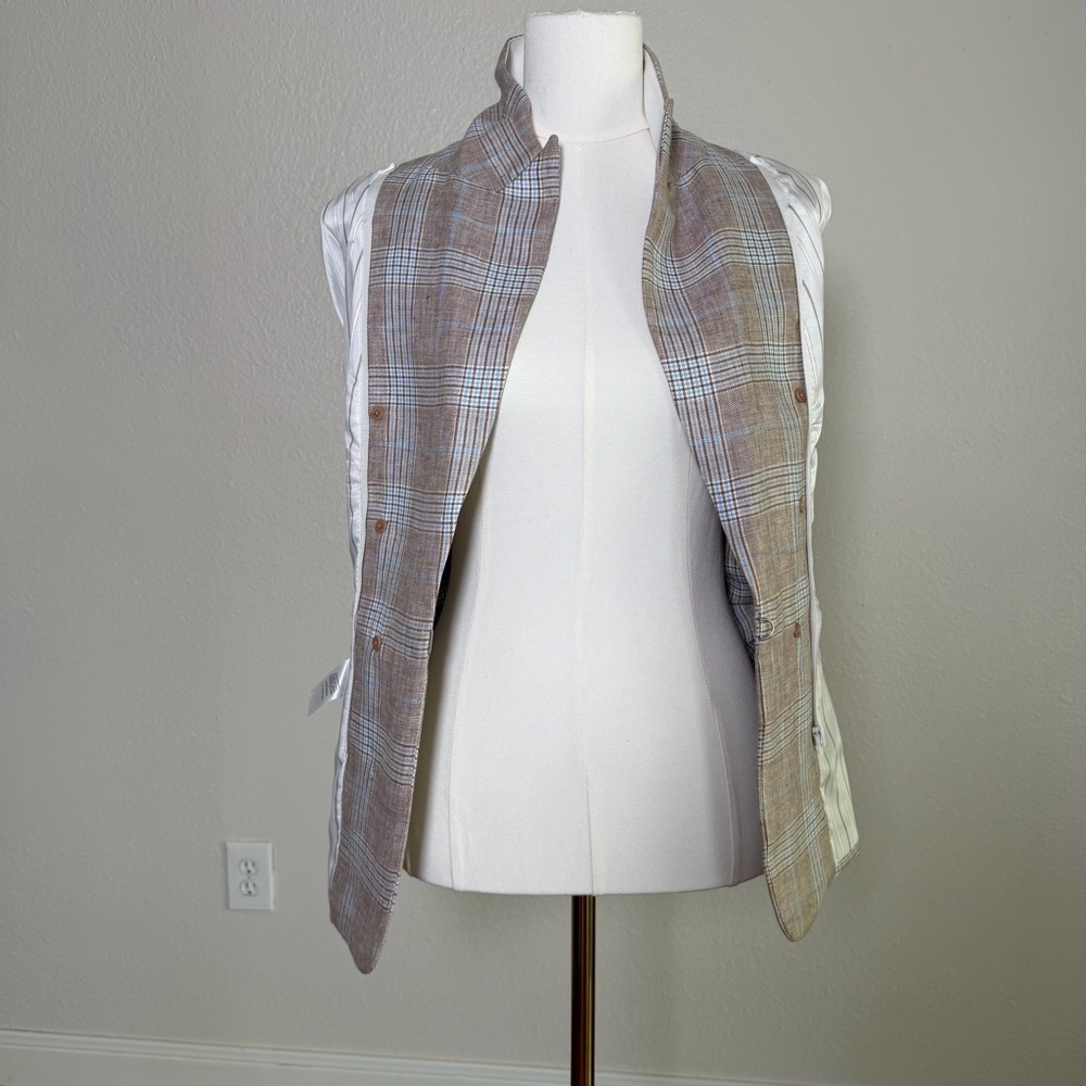 Veronica Beard Beacon Dickey Linen Blazer (Size 2) - Picture 10 of 12